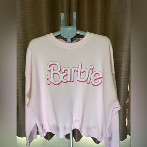 Barbie Light Pink Crewneck Top NWT